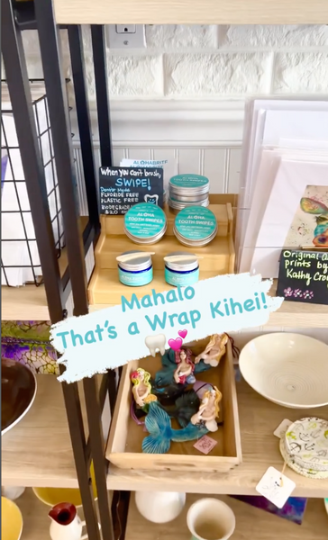 Mahalo @thats.a.wrap.maui for carrying our Aloha Brite products! And Mahalo for making the most delicious and healthy meals while being kind to the earth 🥦 🥕 🌍 😋