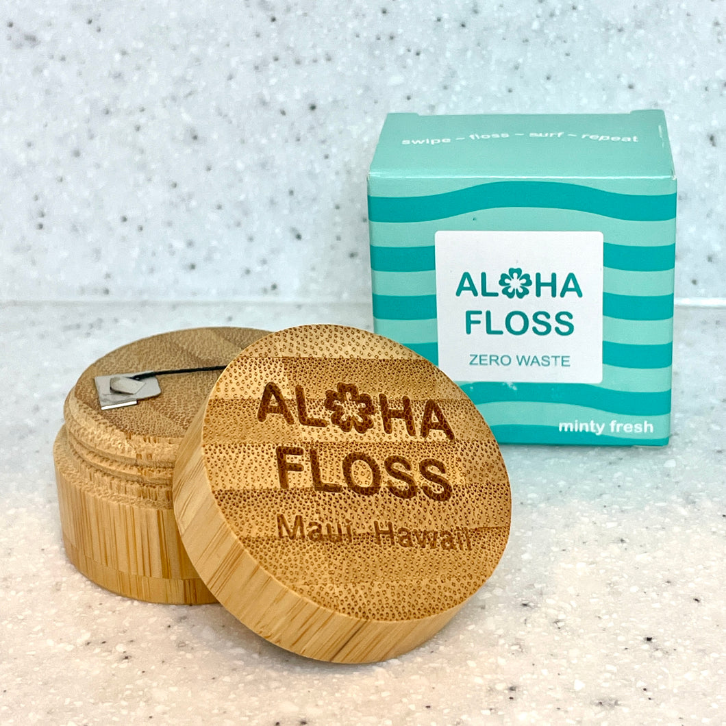 AlohaBrite Floss Bamboo Case